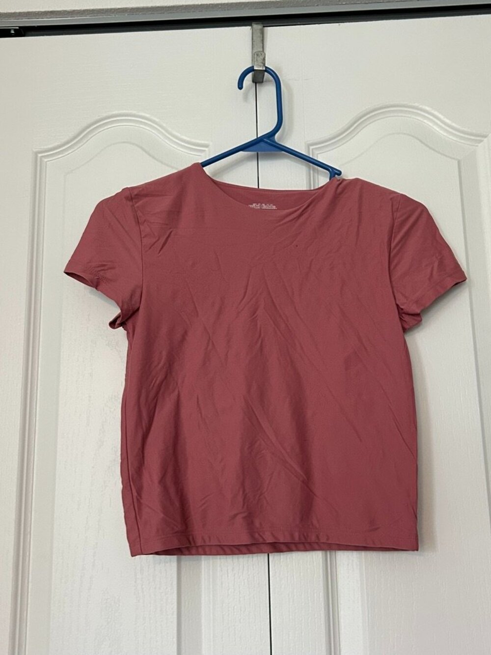Wild Fable Dusty Pink Double-Lined Fitted T-Shirt Size Small